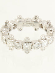 18Kダイヤモンドウェディングバンドリング シルバー