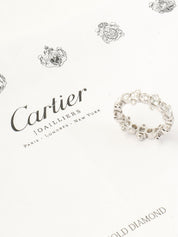 18Kダイヤモンドウェディングバンドリング シルバー