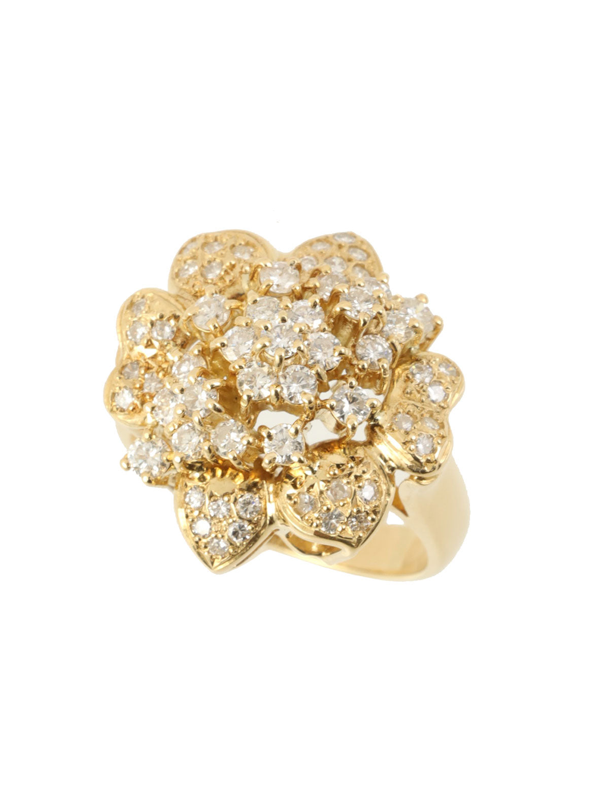 18K Gold Diamond Design Ring