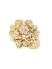 18K Gold Diamond Design Ring
