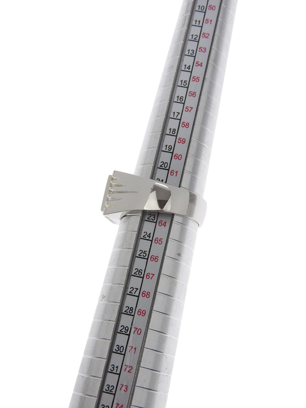 プラチナエメラルドデザインリング シルバー/グリーン