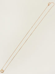 18K Gold Diamond Trinity Necklace