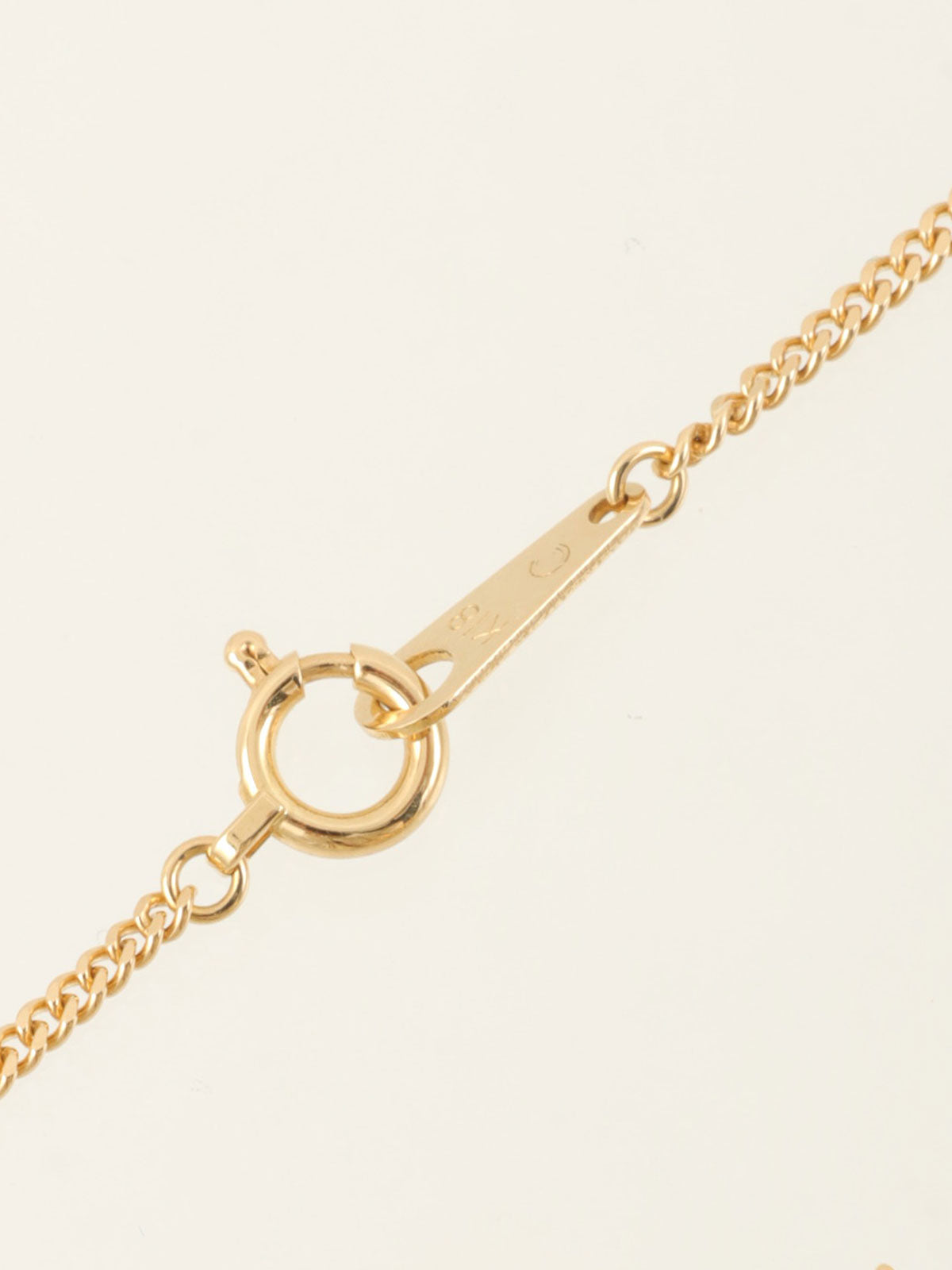 18K Gold/Blue Sapphire and Diamond Oval Necklace