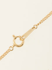 18K Gold/Blue Sapphire and Diamond Oval Necklace