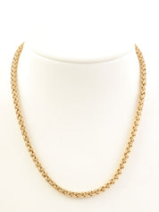 14Kツイストチェーンネックレス ゴールド