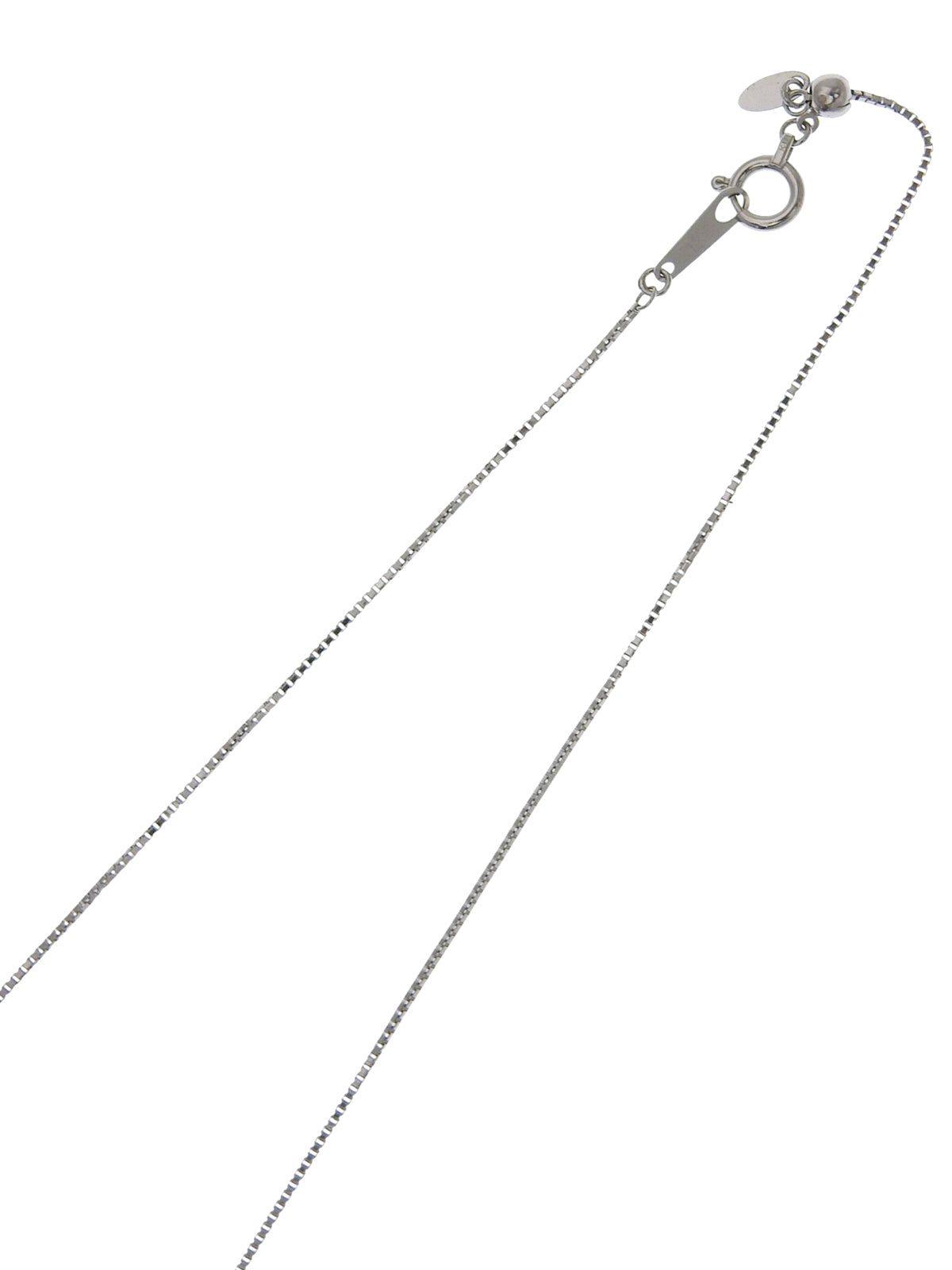 18Kアクアマリンダイヤモンドネックレス シルバー/ライトブルー