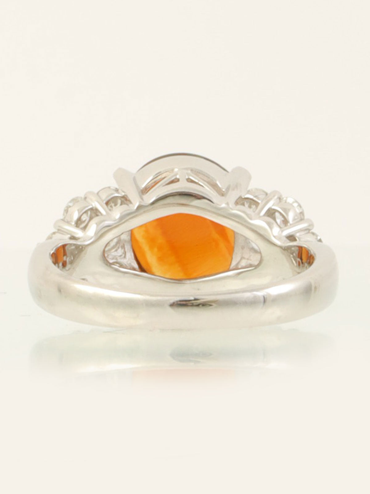 プラチナオパールダイヤモンドデザインリング シルバー/マルチ