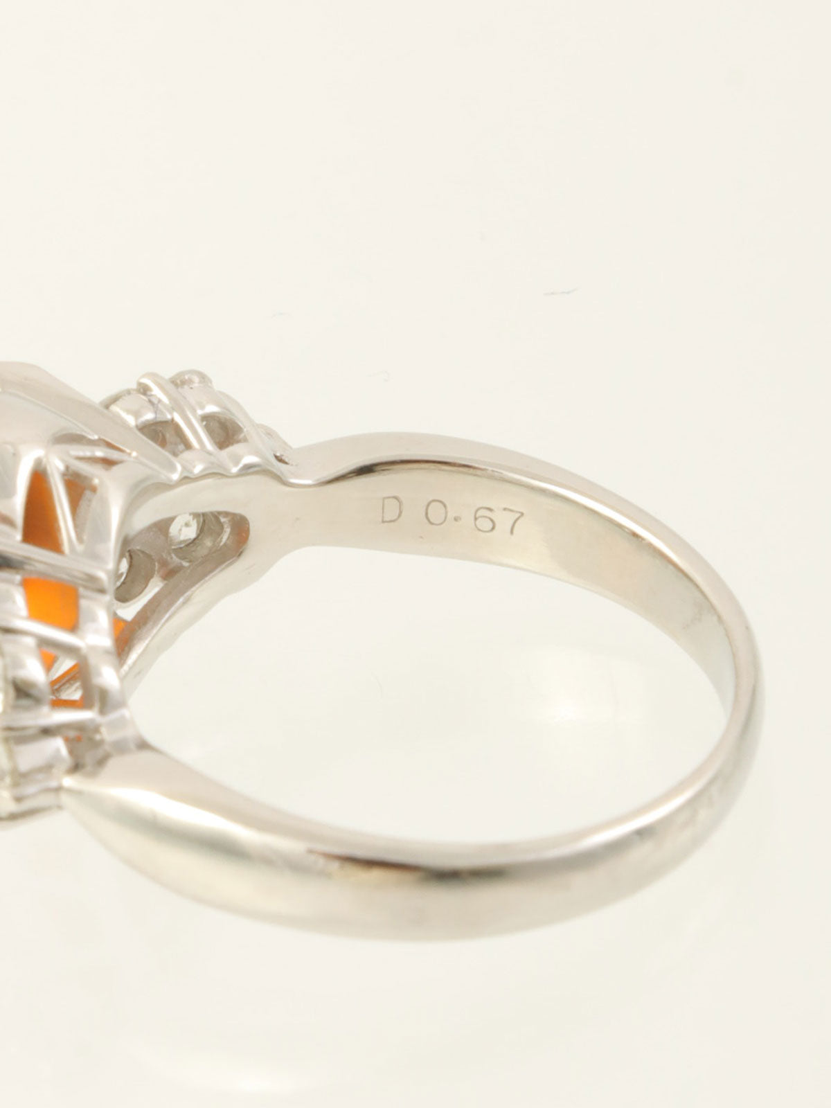 プラチナオパールダイヤモンドデザインリング シルバー/マルチ