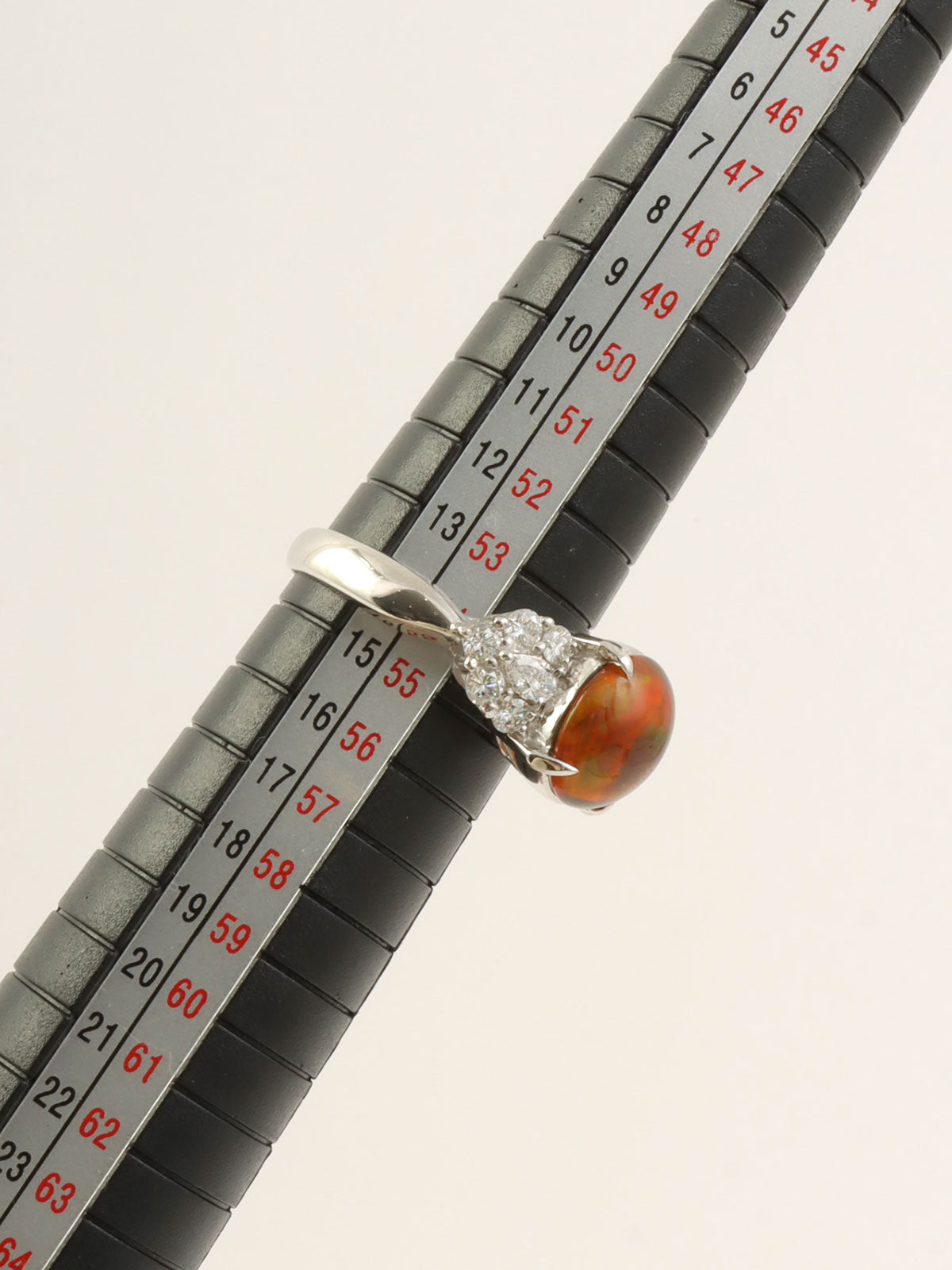 プラチナオパールダイヤモンドデザインリング シルバー/マルチ