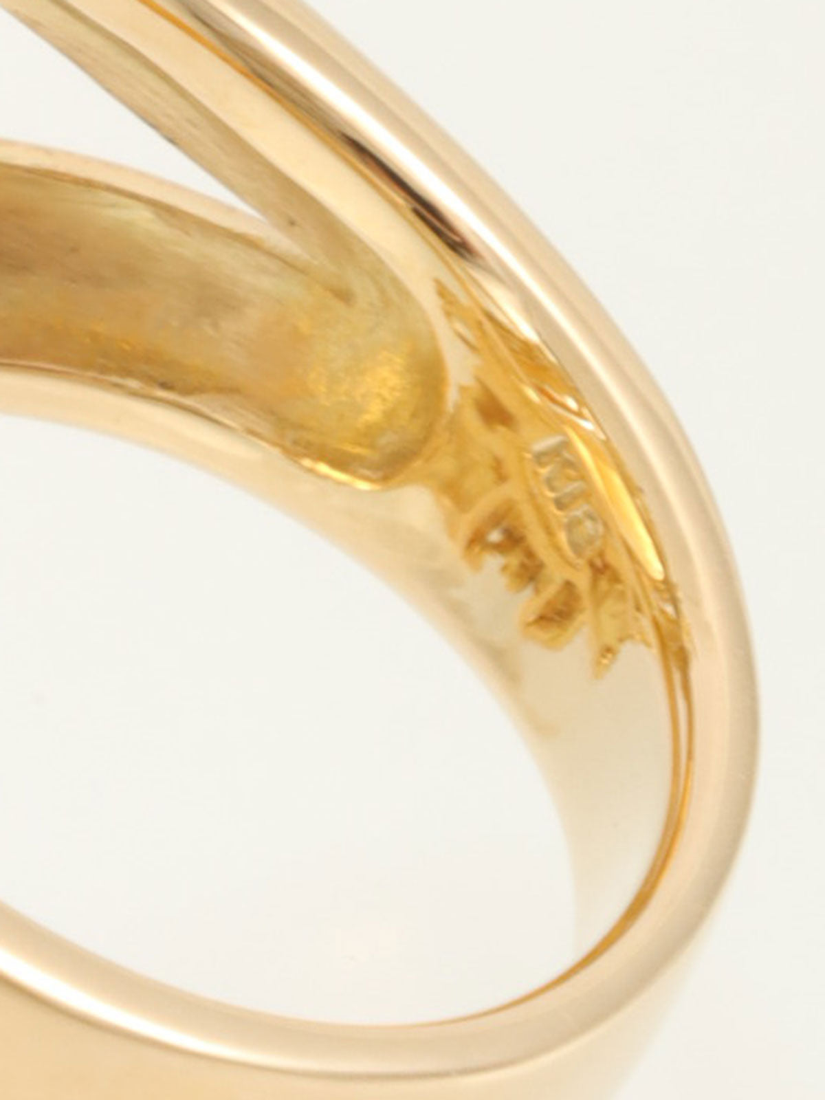 18K Gold/Orange Citrine and Diamond Flower Design Ring