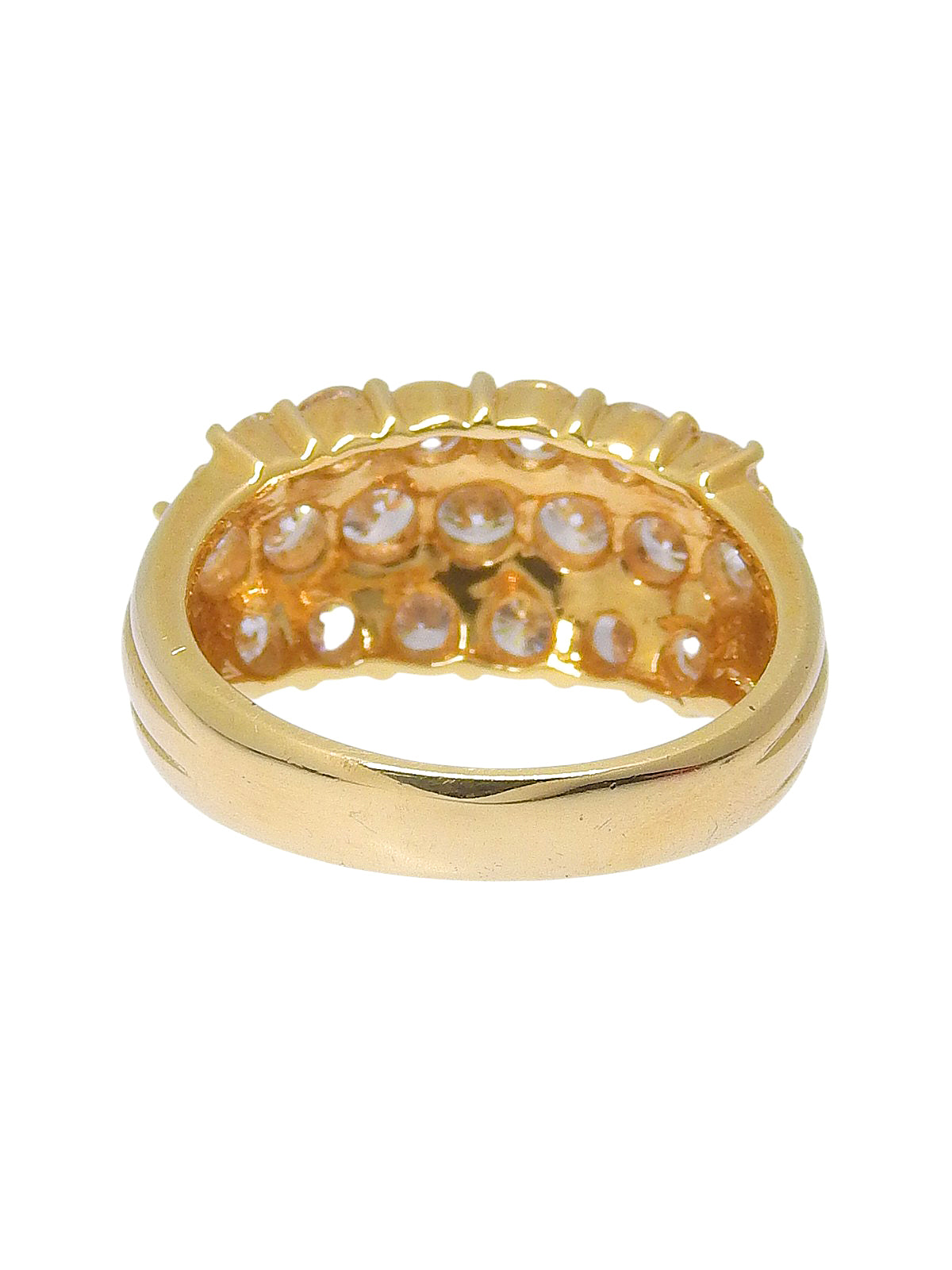 18Kイエローゴールドダイヤモンドリング ゴールド