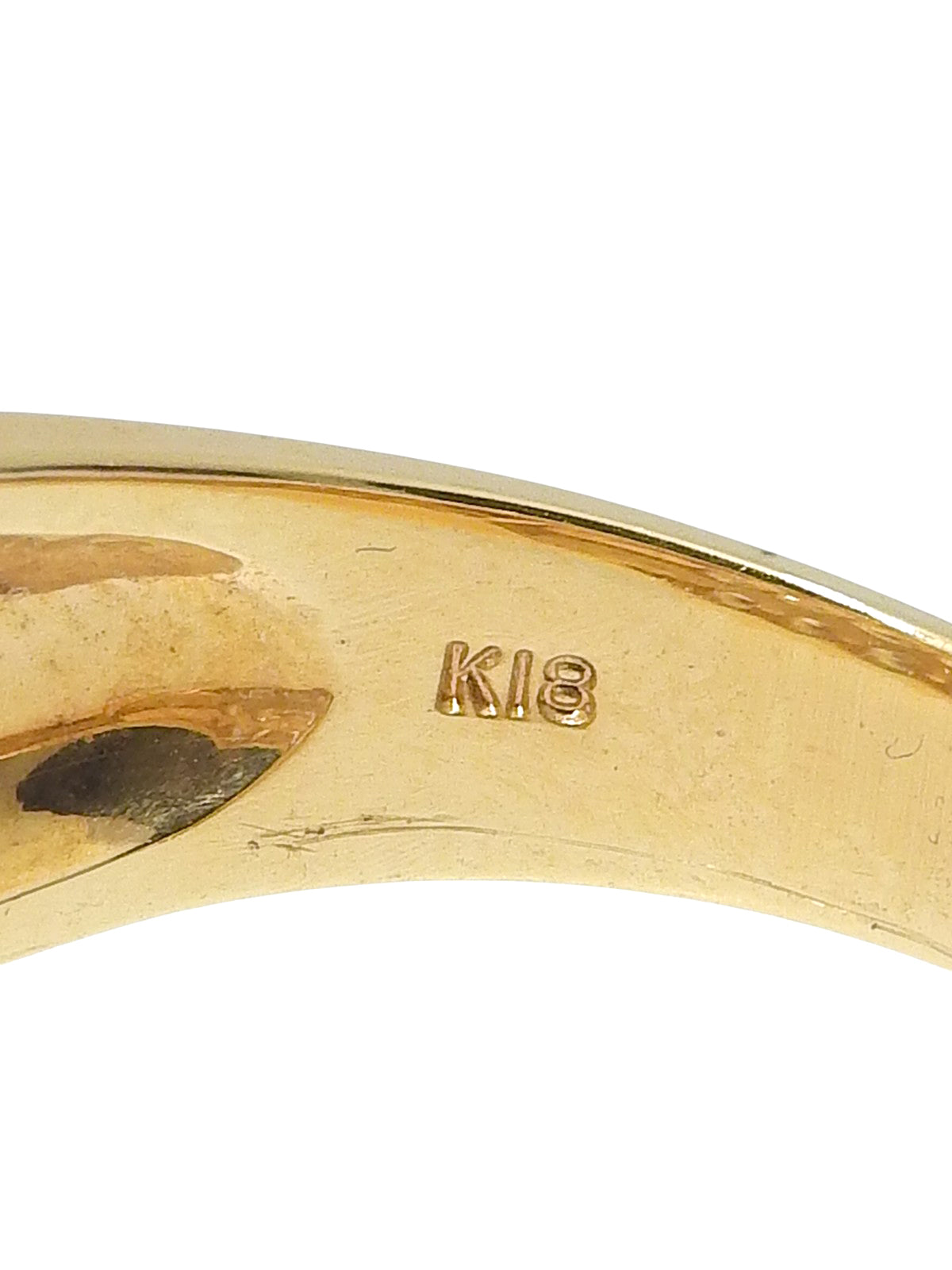 18Kイエローゴールドダイヤモンドリング ゴールド