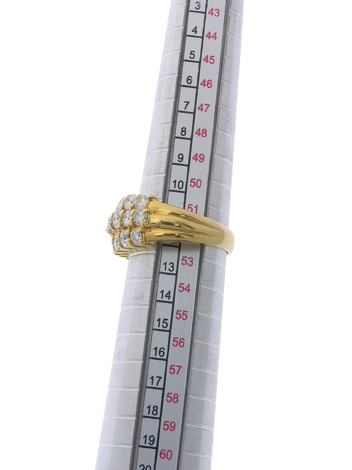 18Kイエローゴールドダイヤモンドリング ゴールド