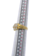 18Kイエローゴールドダイヤモンドリング ゴールド