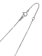 Platinum Alexandrite Diamond Design Motif Necklace in Green/Silver