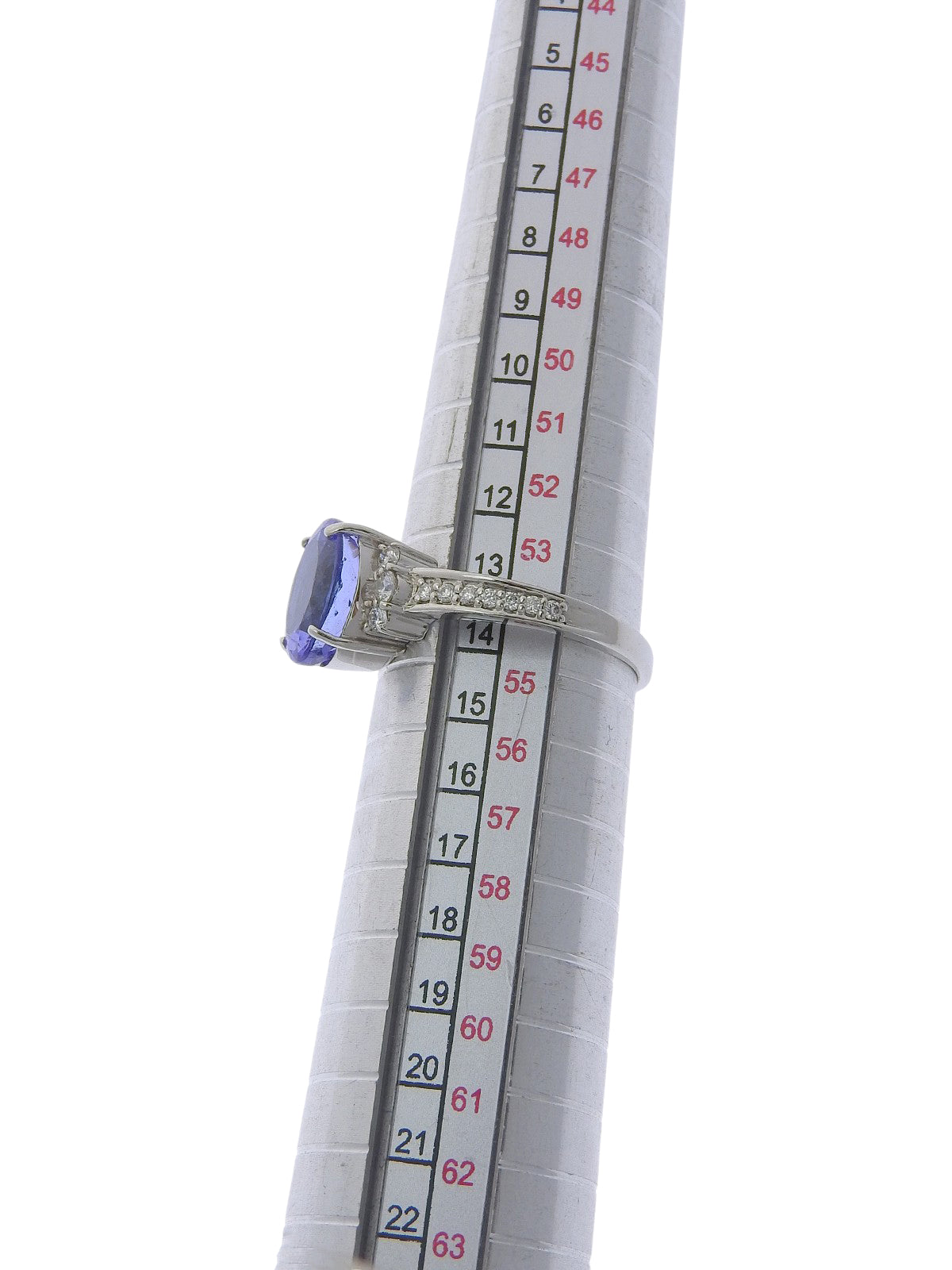 プラチナダイヤモンドタンザナイトリング シルバー/ブルー