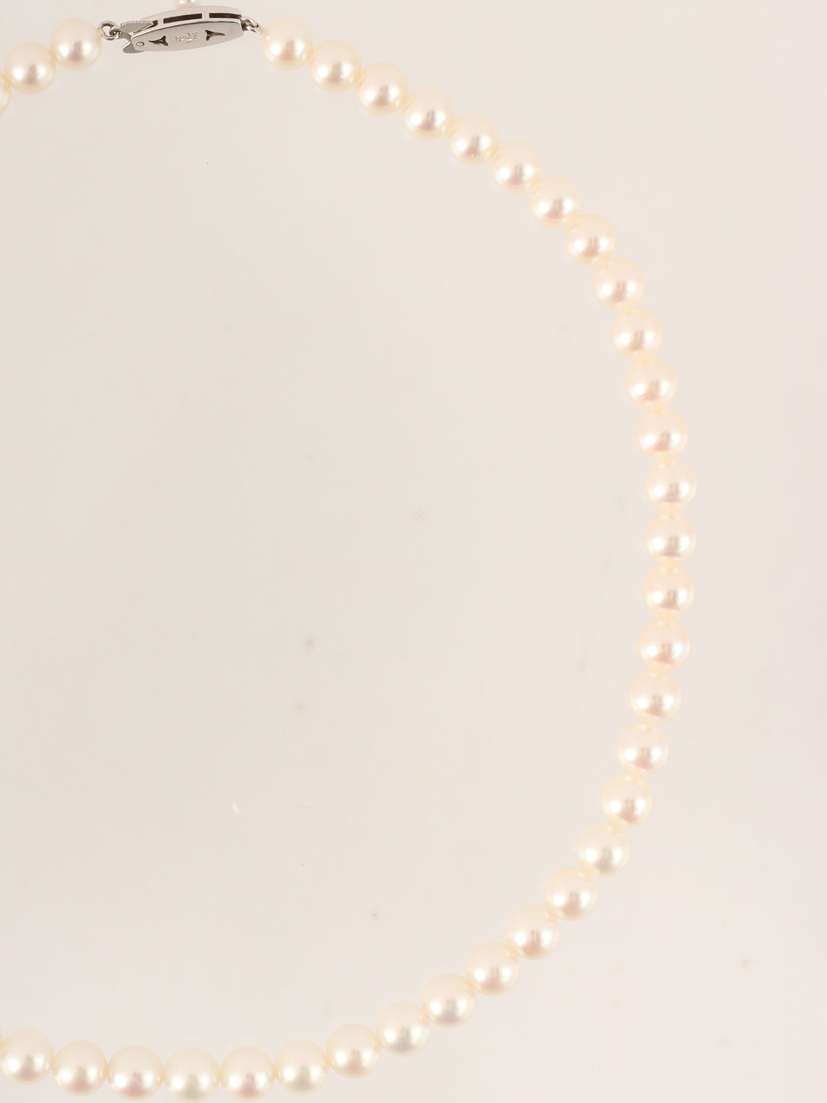 14Kパールネックレス ホワイト