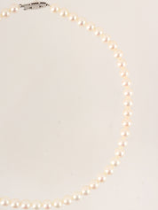 14Kパールネックレス ホワイト