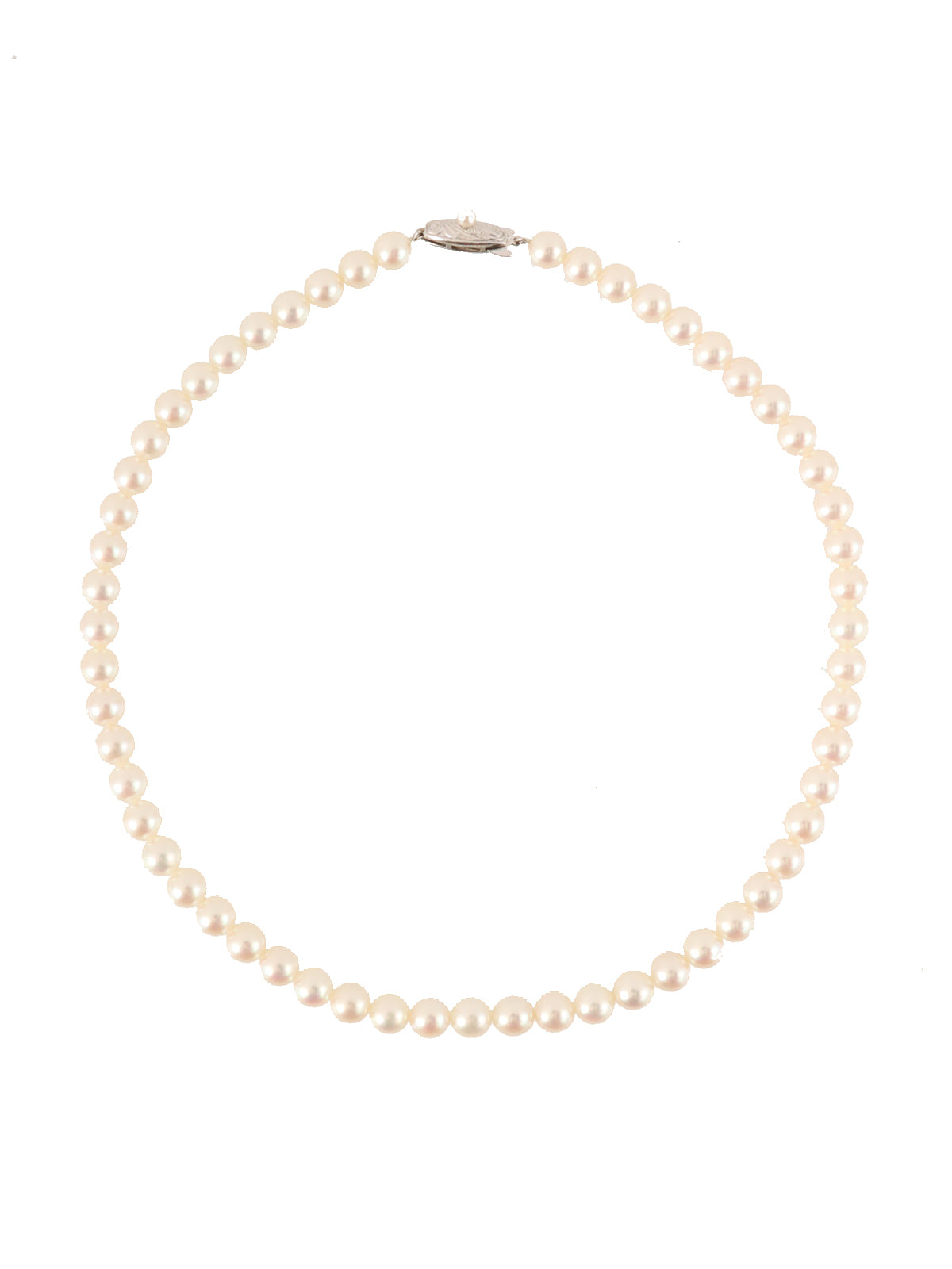 14Kパールネックレス ホワイト