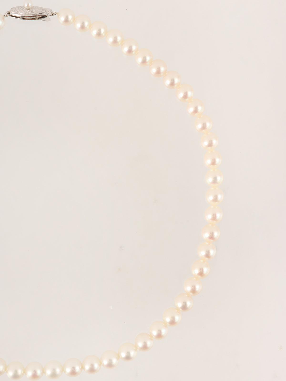 14Kパールネックレス ホワイト