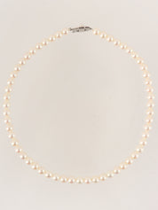 14Kパールネックレス ホワイト