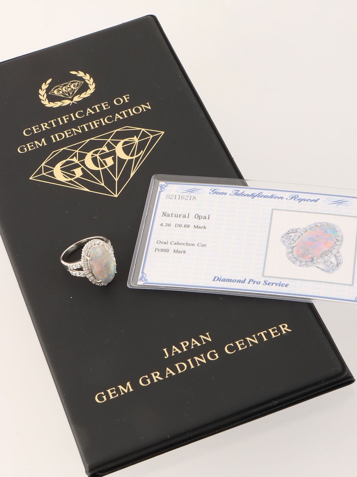 プラチナオパールダイヤモンドリング シルバー/マルチ