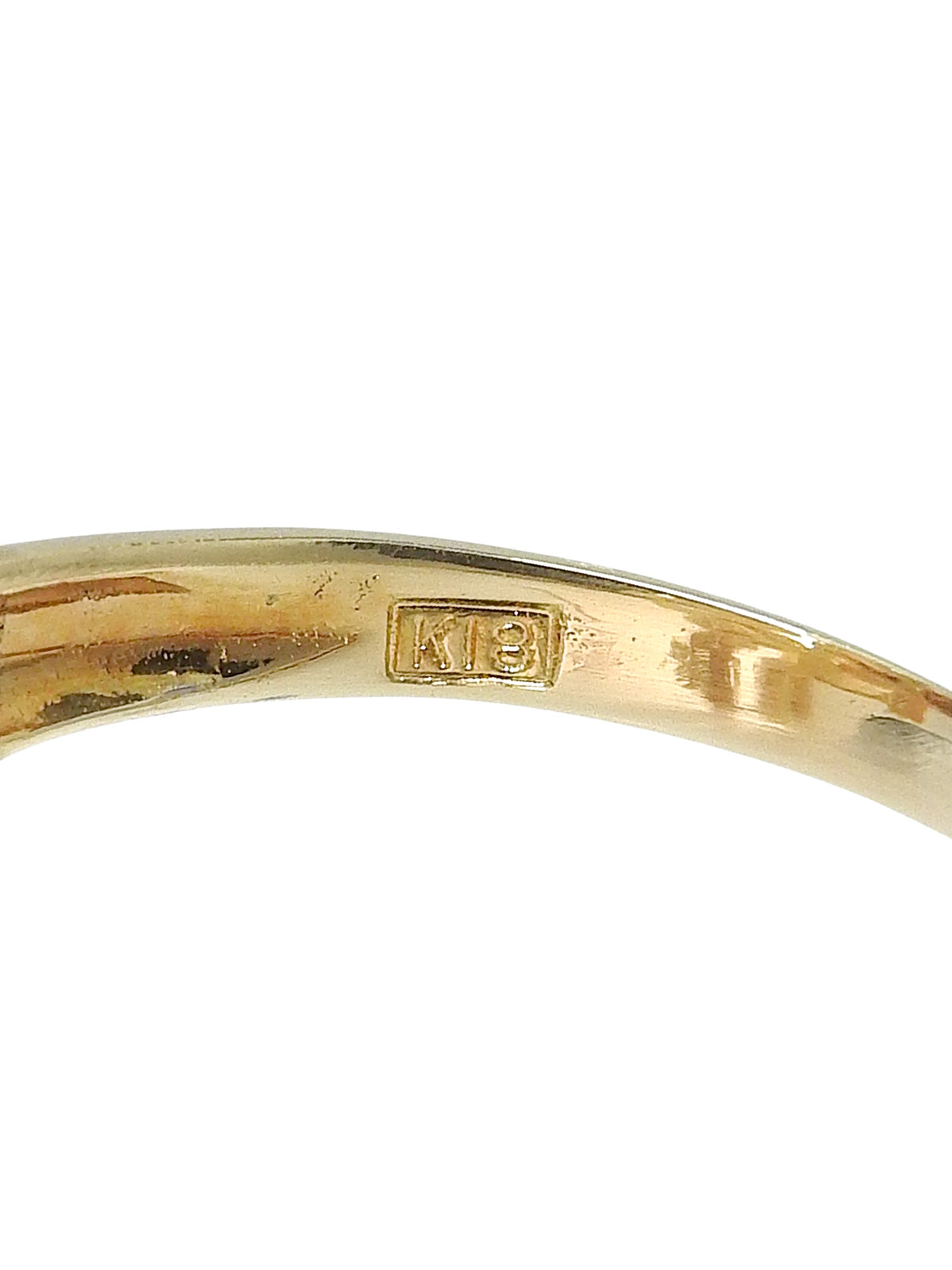 18Kアコヤパールダイヤモンデザインリング ゴールド