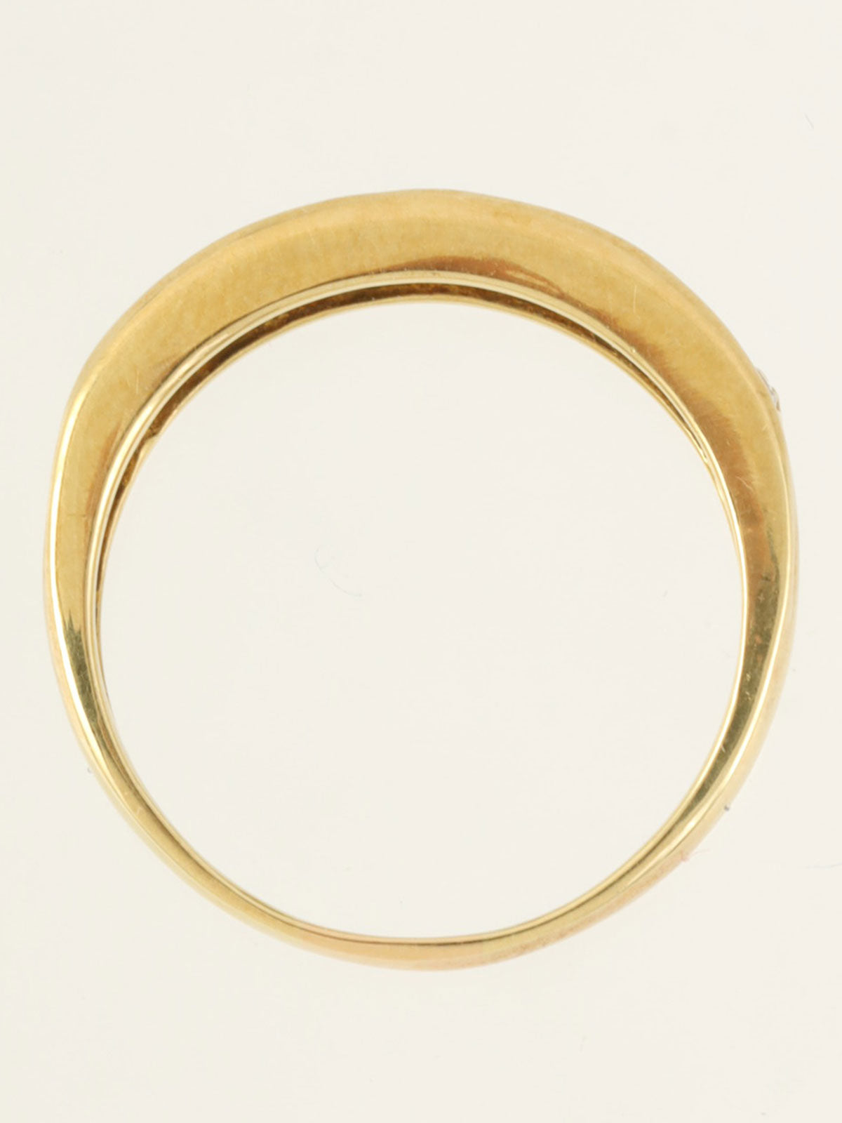 18K Green Garnet Diamond Ring in Green/Gold