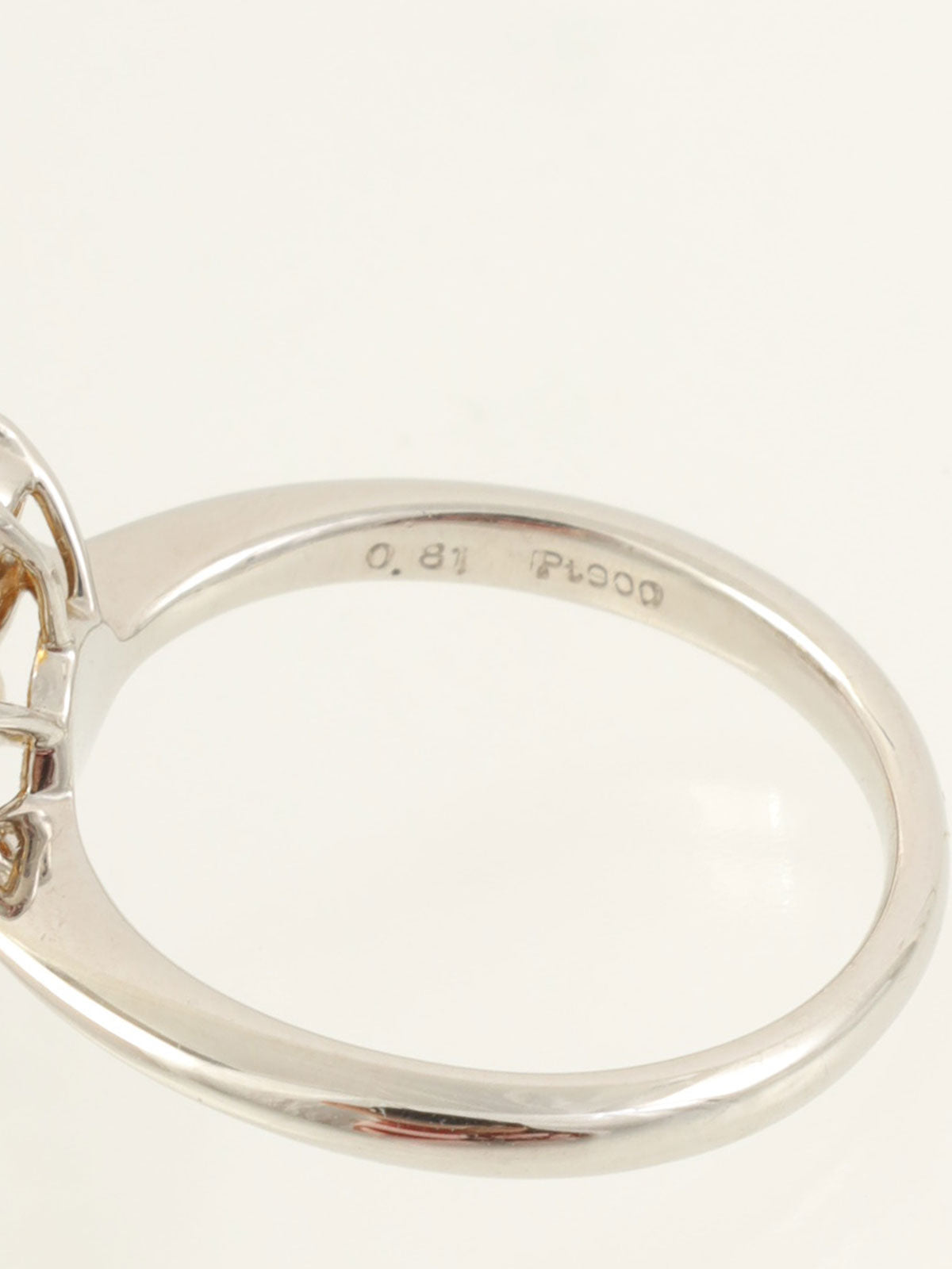 Platinum Diamond Flower Design Yellow/Silver