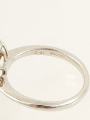 Platinum Diamond Flower Design Yellow/Silver