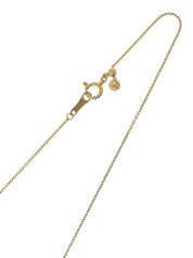 18K Gold Diamond Teardrop Necklace