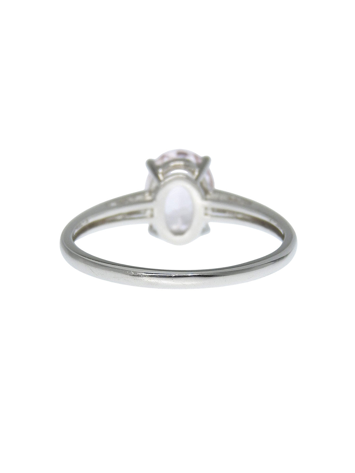 プラチナモルガナイトダイヤモンドリング シルバー/ピンク