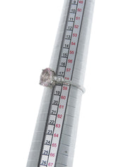 プラチナモルガナイトダイヤモンドリング シルバー/ピンク