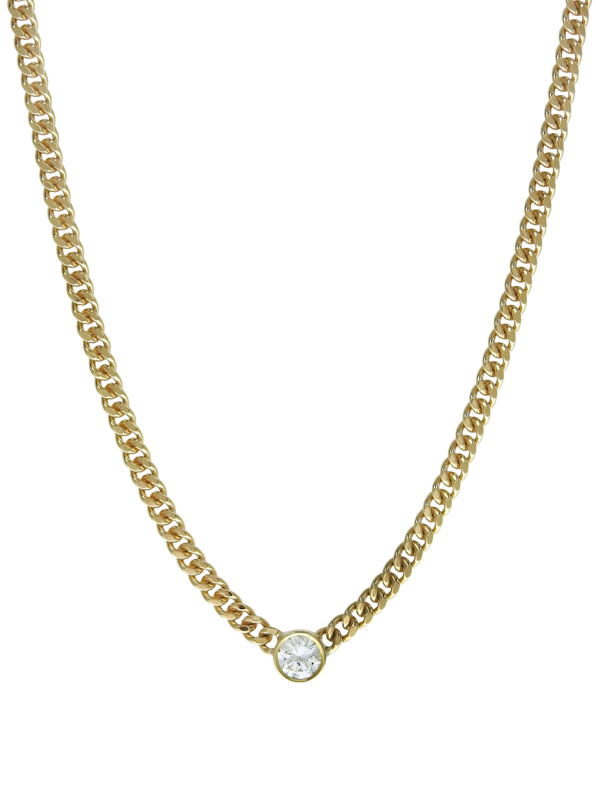 18Kダイヤモンドネックレス ゴールド