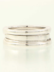 18Kビーゼロワンリング シルバー