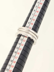 18Kビーゼロワンリング シルバー