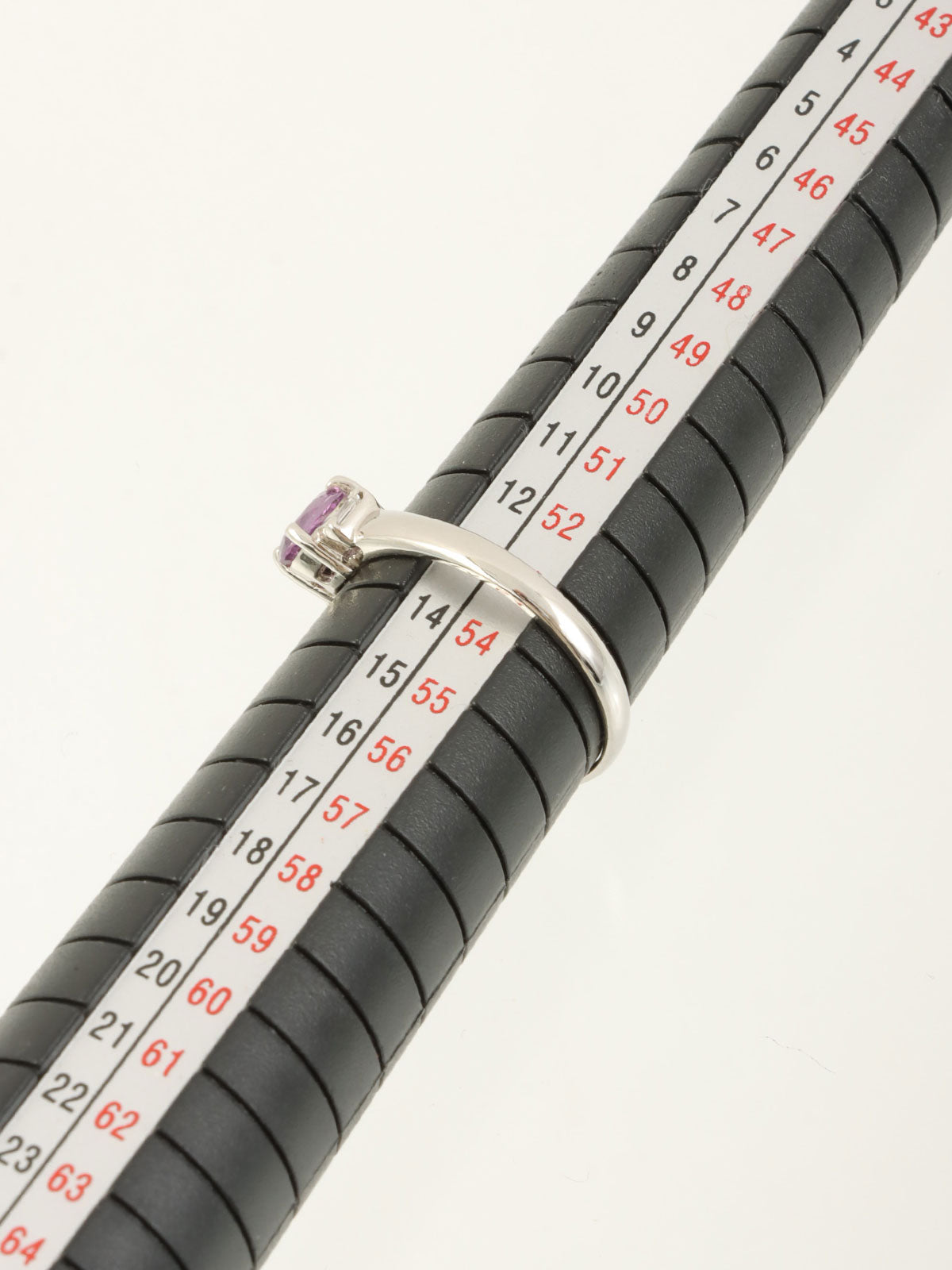 プラチナサファイアダイヤモンドリング シルバー/ピンク