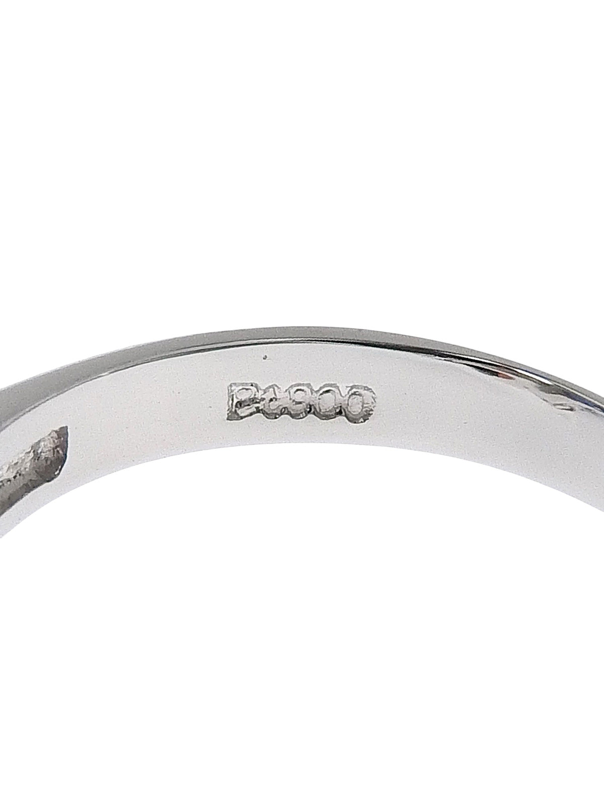 プラチナサファイアダイヤモンドデザインリング シルバー/ブルー