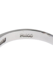 プラチナサファイアダイヤモンドデザインリング シルバー/ブルー