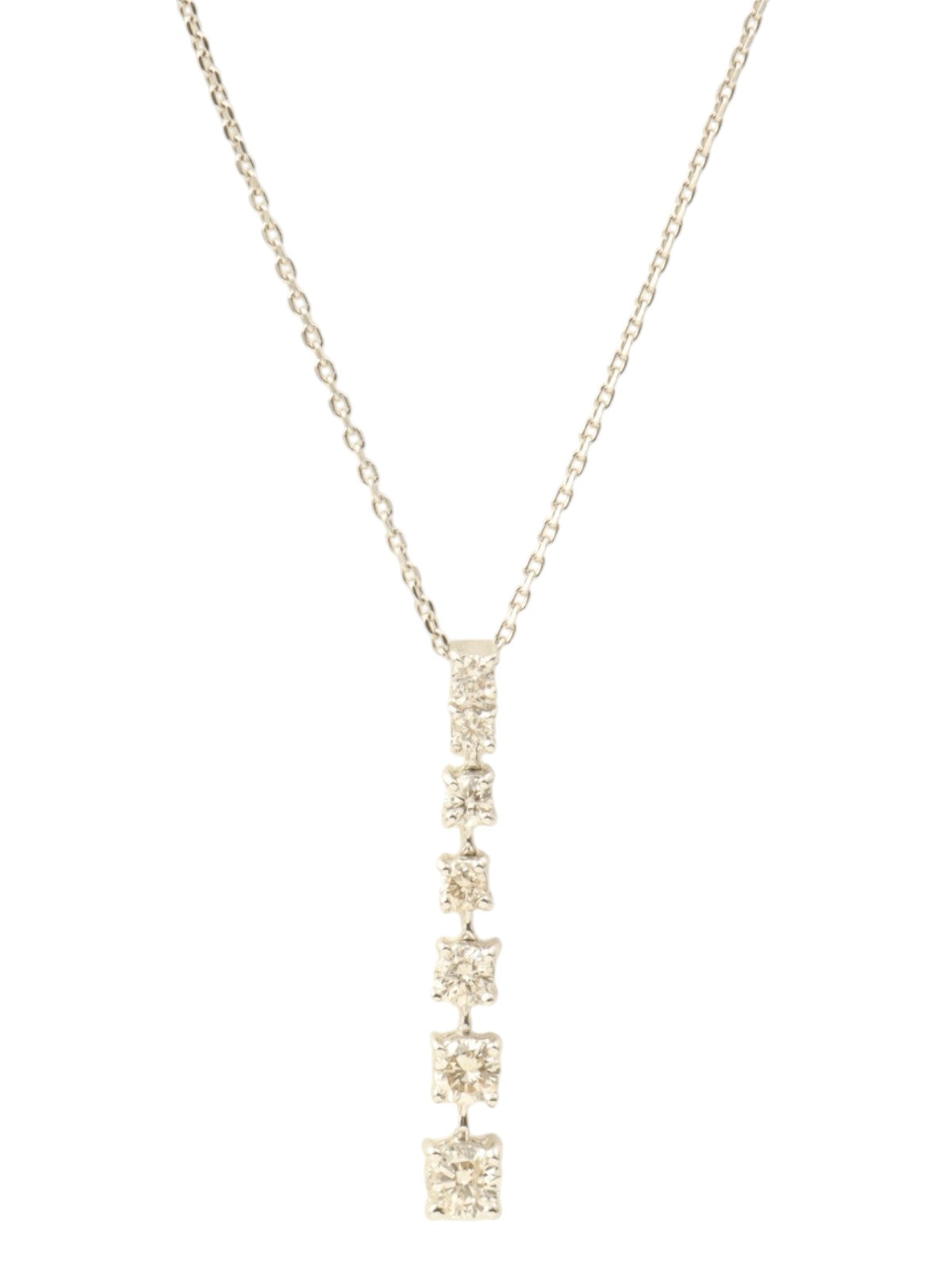 18K Diamond Necklace in Silver