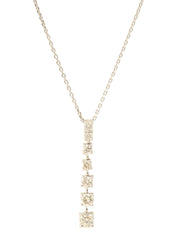 18K Diamond Necklace in Silver