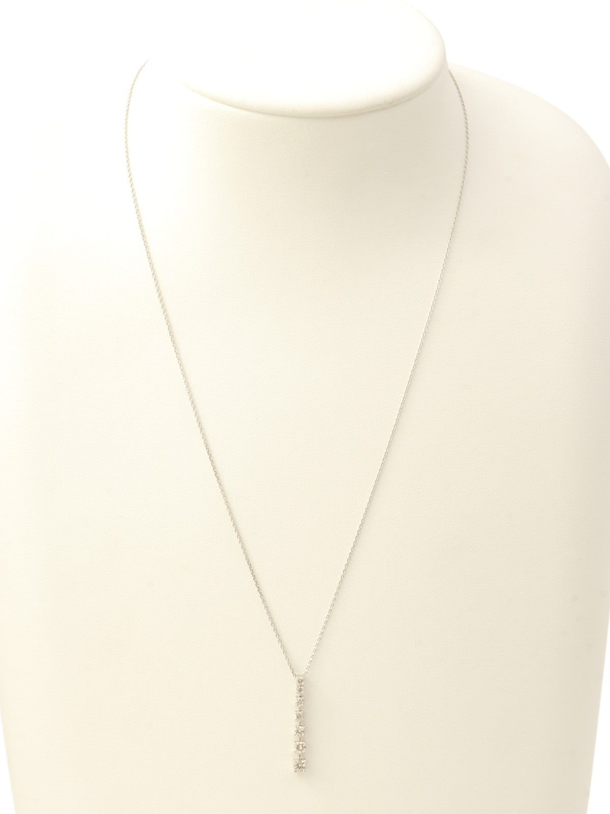 18K Diamond Necklace in Silver