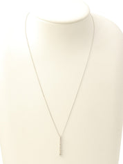 18K Diamond Necklace in Silver