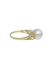18K Pearl and Diamond Ring #51 Gold