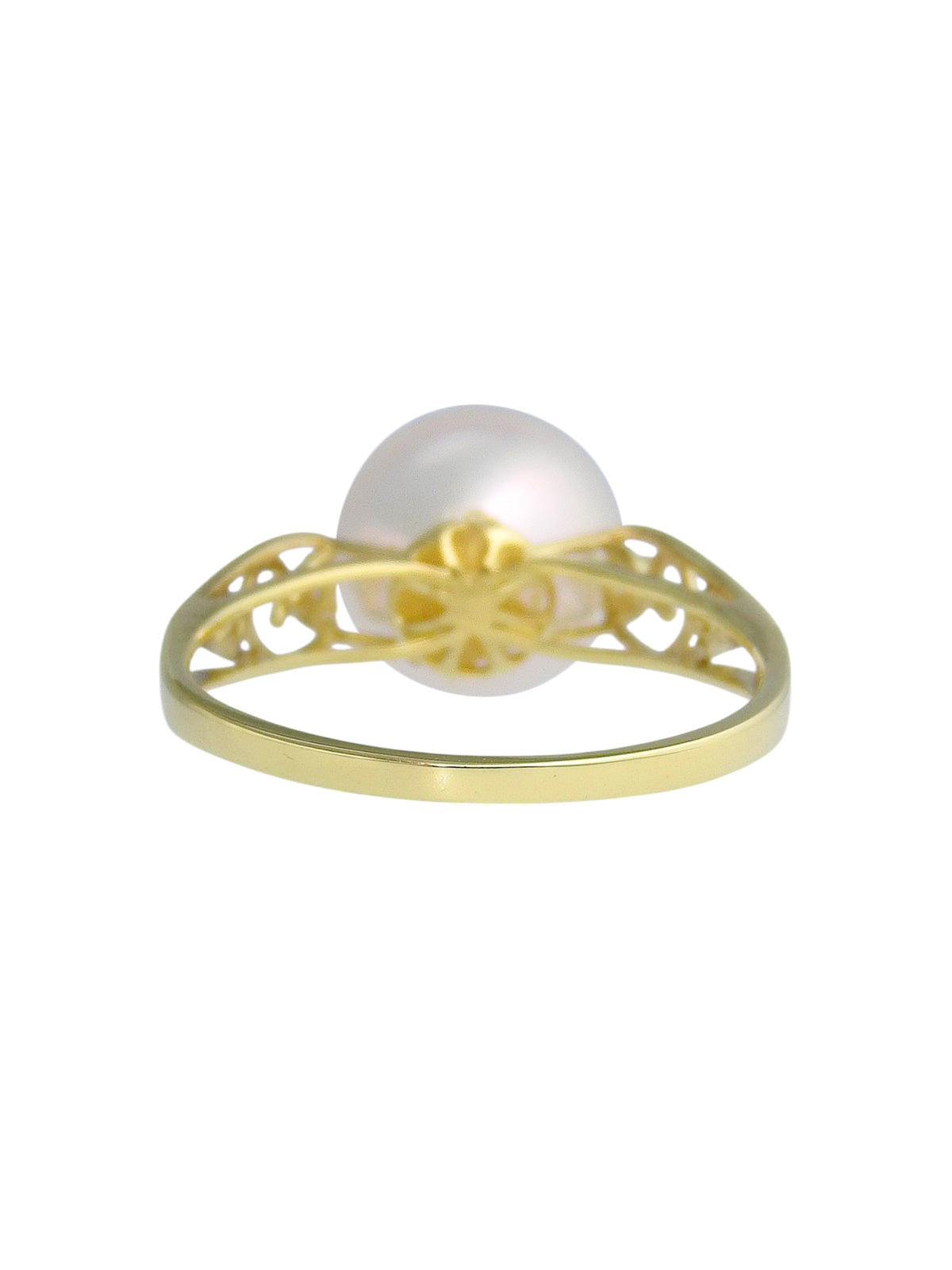 18K Pearl and Diamond Ring #51 Gold