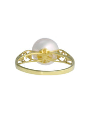 18K Pearl and Diamond Ring #51 Gold