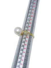 18Kパールダイヤモンドリング ゴールド