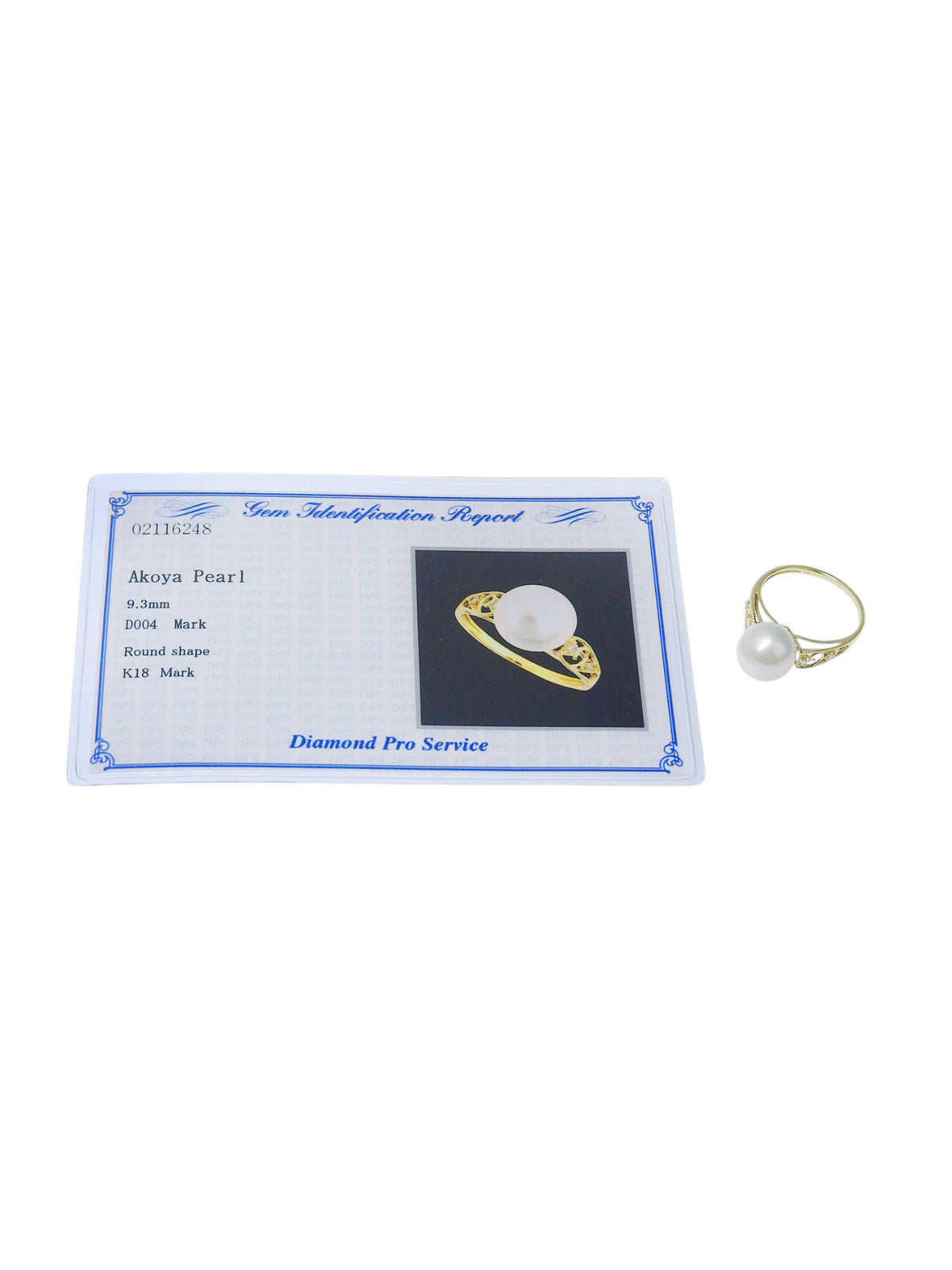 18Kパールダイヤモンドリング ゴールド