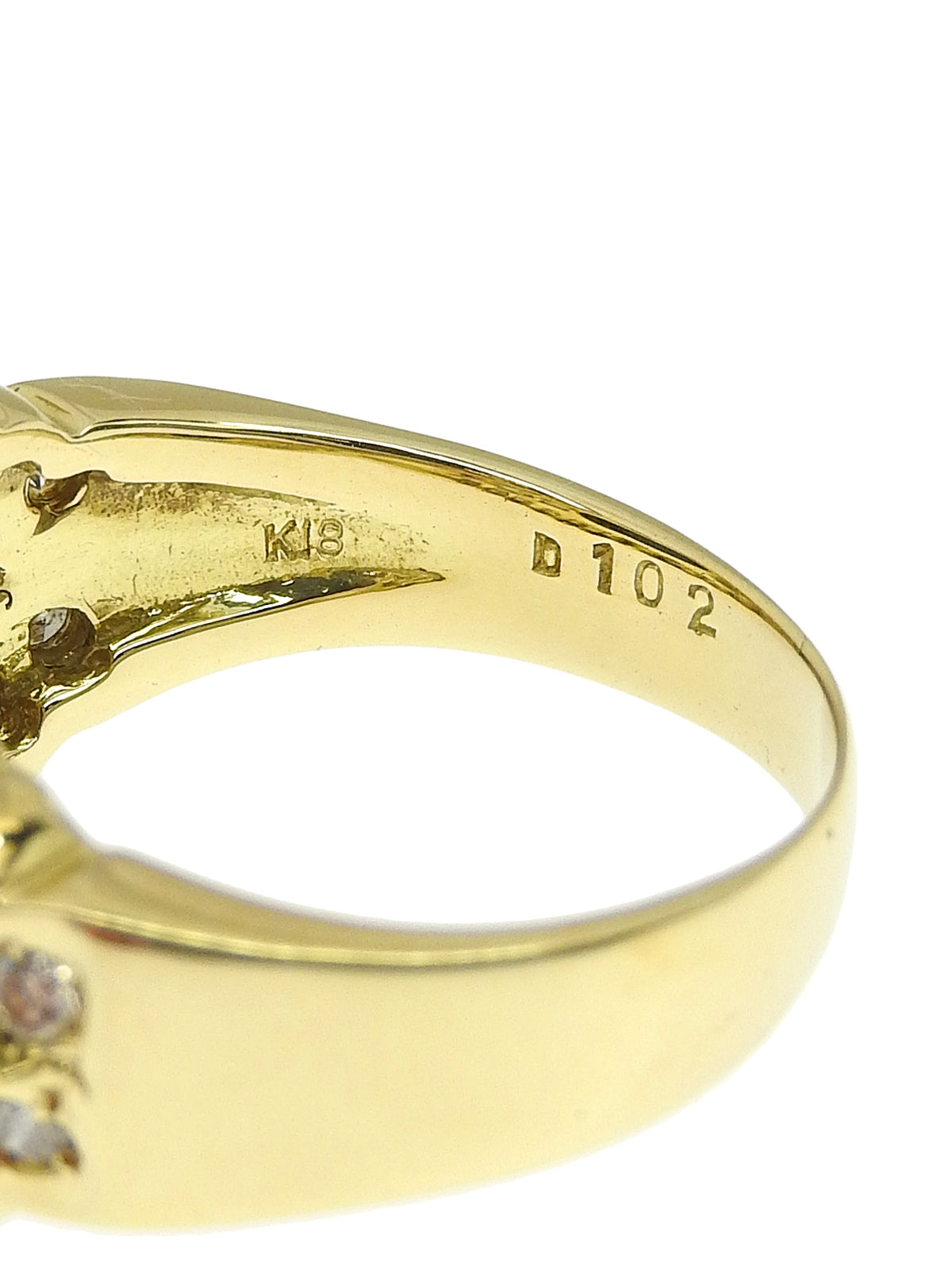 K18 Diamond Sapphire Ring Gold/Blue