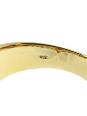 18K Sapphire and Diamond Design Ring in Gold/Blue